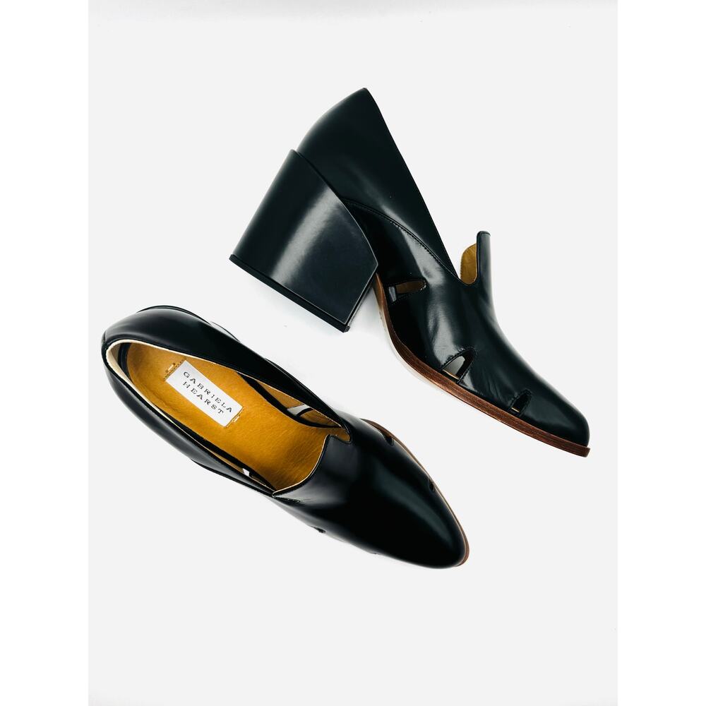 Gabriela Hearst Eliza 80mm Leather Loafer Pumps NIB Black EU 41 - Picture 9 of 10